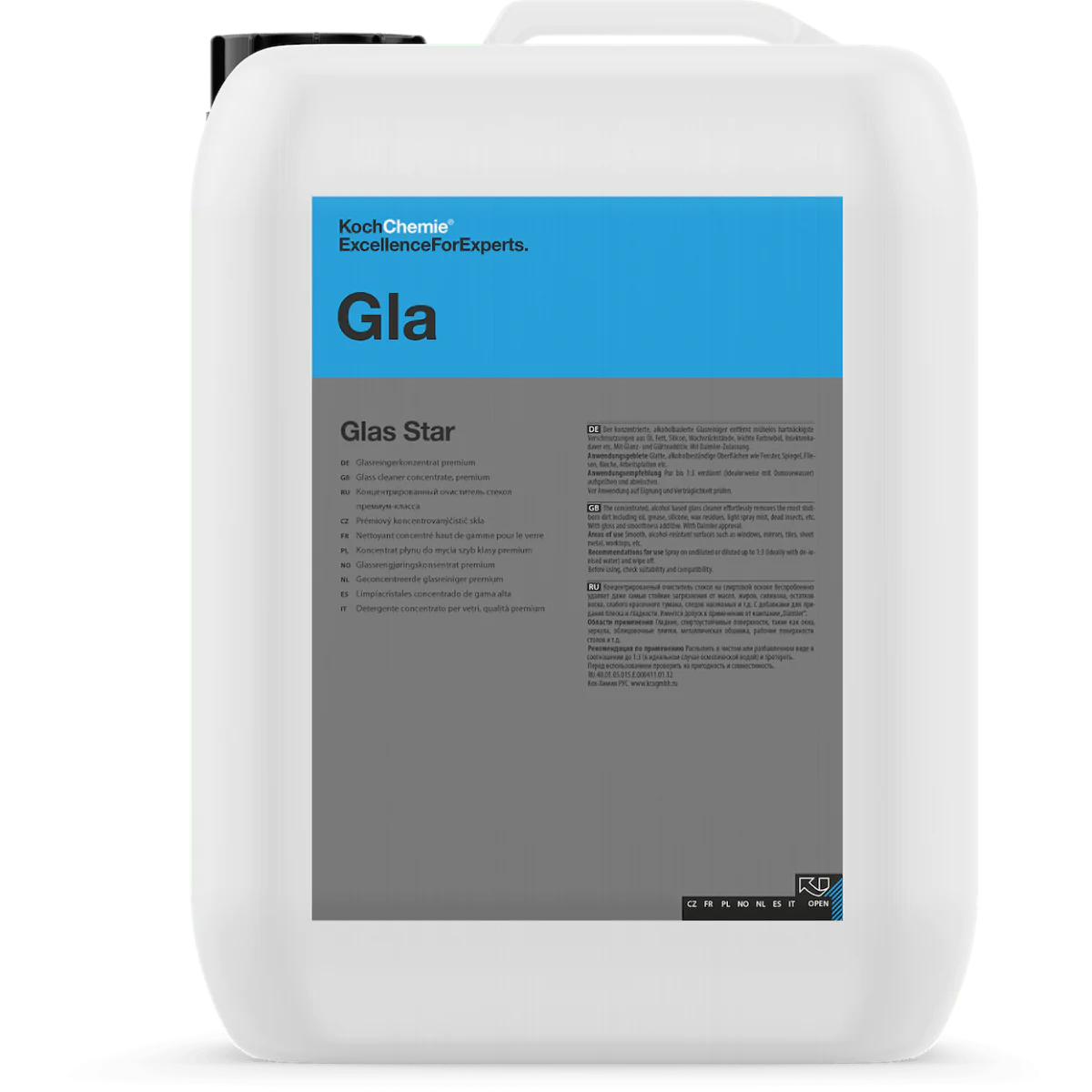 Koch Chemie Glass Star – Nettoyant vitres et miroirs professionnel | 10L / 20L