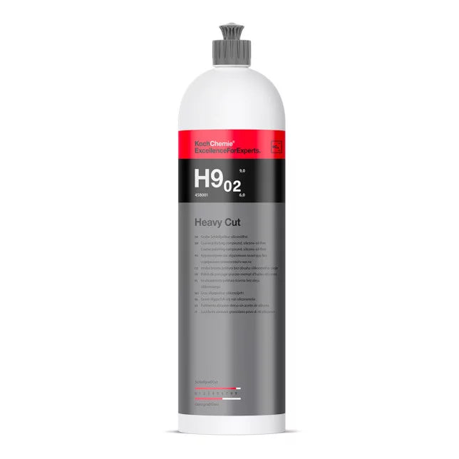 Koch Chemie Heavy Cut H9.02 – Polish de ponçage grossier pour correction rapide | 250ml / 1L